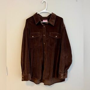 American Eagle Corduroy Button Down Shirt